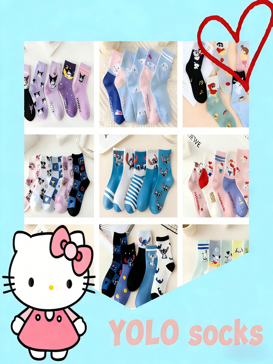 ⭐YOLO Socks-open in live